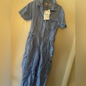 Zara buttoned purple/blue size 7 jumpsuits